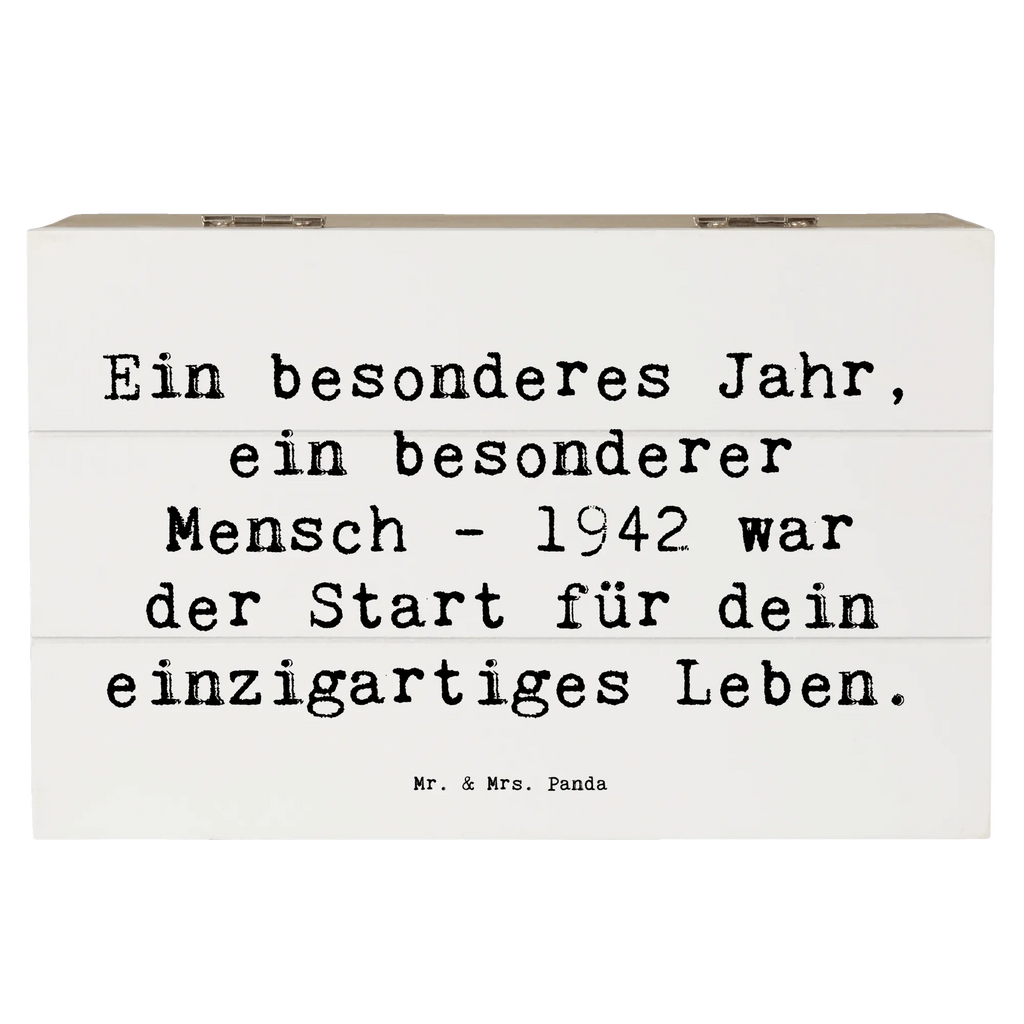 Holzkiste Spruch 1942 Geburtstag XXL, Dekokiste, Erinnerungsbox, Schatulle, Holzkiste, Geschenkdose, Aufbewahrungsbox, Kiste, Geschenkbox, Schatzkiste, Erinnerungskiste, Truhe, Geburtstag, Geburtstagsgeschenk, Geschenk