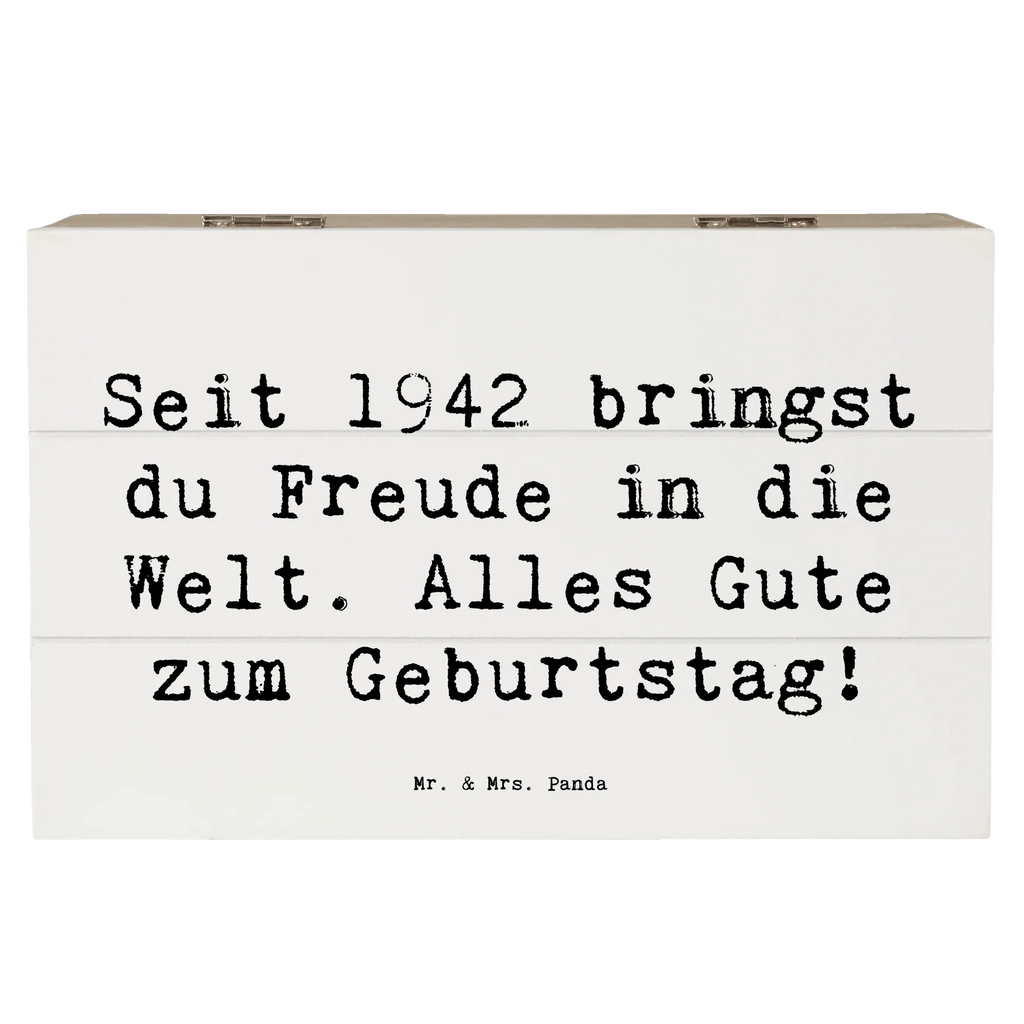 Holzkiste Spruch 1942 Geburtstag Freude Geschenkbox, Schatulle, XXL, Aufbewahrungsbox, Erinnerungskiste, Geschenkdose, Dekokiste, Holzkiste, Kiste, Erinnerungsbox, Schatzkiste, Truhe, Geburtstag, Geburtstagsgeschenk, Geschenk