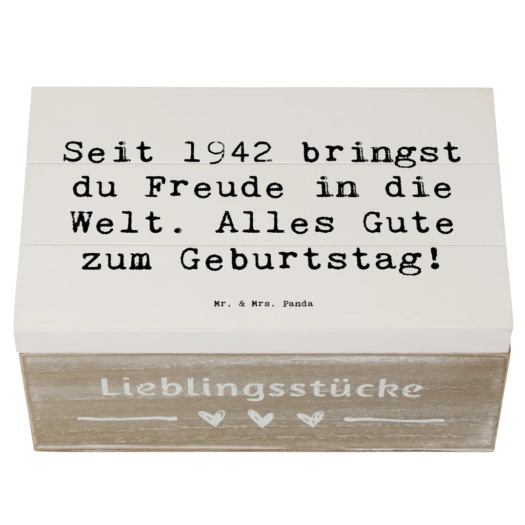 Holzkiste Spruch 1942 Geburtstag Freude Geschenkbox, Schatulle, XXL, Aufbewahrungsbox, Erinnerungskiste, Geschenkdose, Dekokiste, Holzkiste, Kiste, Erinnerungsbox, Schatzkiste, Truhe, Geburtstag, Geburtstagsgeschenk, Geschenk