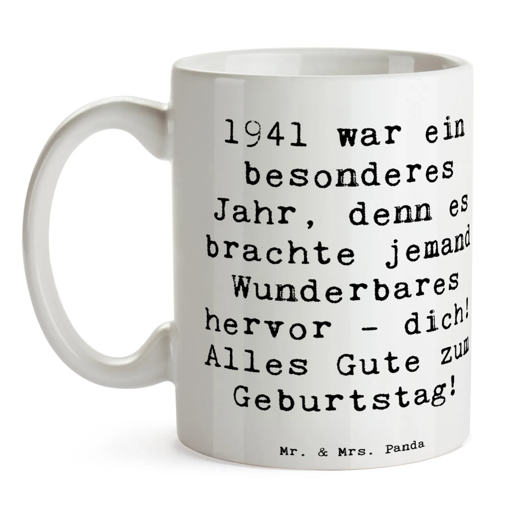 Tasse Spruch 1941 Geburtstag Bürotasse, Porzellantasse, Tasse, Teetasse, Tasse mit Zitaten, Geschenktasse, Kaffeetasse, Keramiktasse, Tasse mit Motiven, Geburtstag, Geburtstagsgeschenk, Geschenk
