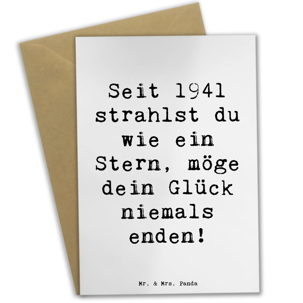 Grußkarte Spruch 1941 Geburtstag Stern Hochzeitskarte, Ansichtskarten, Geburtstagskarte, Glückwunschkarte, Klappkarte, Einladungskarte, Karte, Grußkarte, Geburtstag, Geburtstagsgeschenk, Geschenk