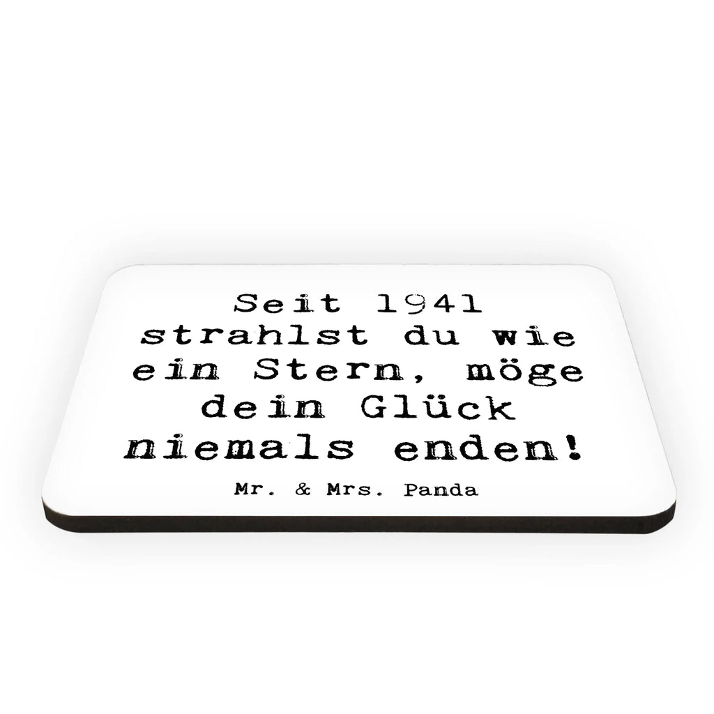 Magnet Saying Seit 1941 strahlst du wie ein Stern, möge dein Glück niemals enden! Whiteboard Magnet, Kühlschrankmagnet, Souvenir Magnet, Motivmagnete, Pinnwandmagnet, Kühlschrank Dekoration, Dekomagnet, Notiz Magnet, Geburtstag, Geburtstagsgeschenk, Geschenk