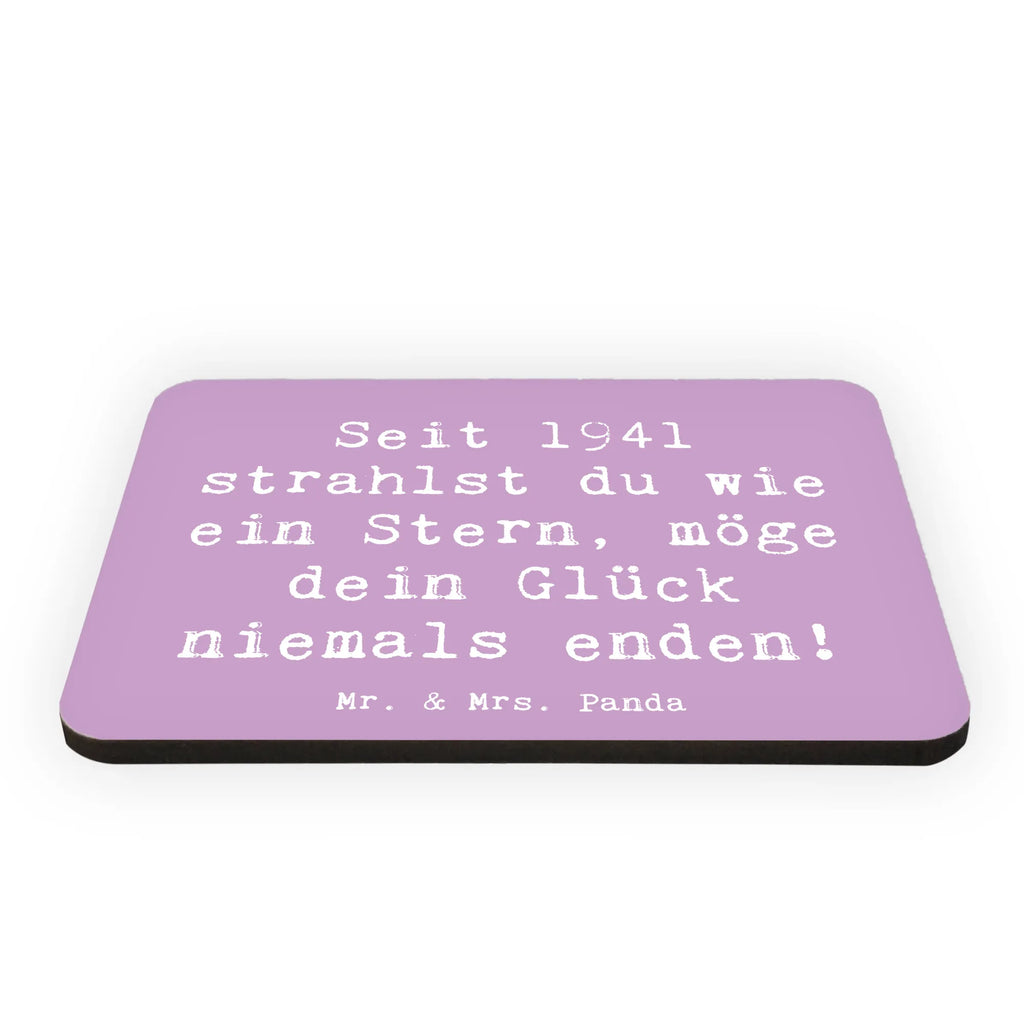 Magnet Saying Seit 1941 strahlst du wie ein Stern, möge dein Glück niemals enden! Whiteboard Magnet, Kühlschrankmagnet, Souvenir Magnet, Motivmagnete, Pinnwandmagnet, Kühlschrank Dekoration, Dekomagnet, Notiz Magnet, Geburtstag, Geburtstagsgeschenk, Geschenk