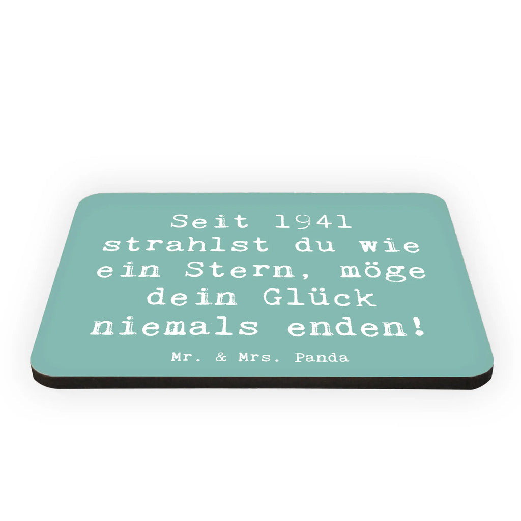 Magnet Saying Seit 1941 strahlst du wie ein Stern, möge dein Glück niemals enden! Whiteboard Magnet, Kühlschrankmagnet, Souvenir Magnet, Motivmagnete, Pinnwandmagnet, Kühlschrank Dekoration, Dekomagnet, Notiz Magnet, Geburtstag, Geburtstagsgeschenk, Geschenk