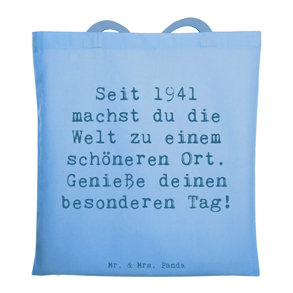 Tragetasche Spruch 1941 Geburtstag Jutebeutel, Einkaufstasche, Beutel, Stoffbeutel, Einkaufstüte, Schultertasche, Umhängetasche, Jutetasche, Tragetasche, Beuteltasche, Tasche, Stofftasche, Laptoptasche, Shopper, Badetasche, Strandtasche, Geburtstag, Geburtstagsgeschenk, Geschenk