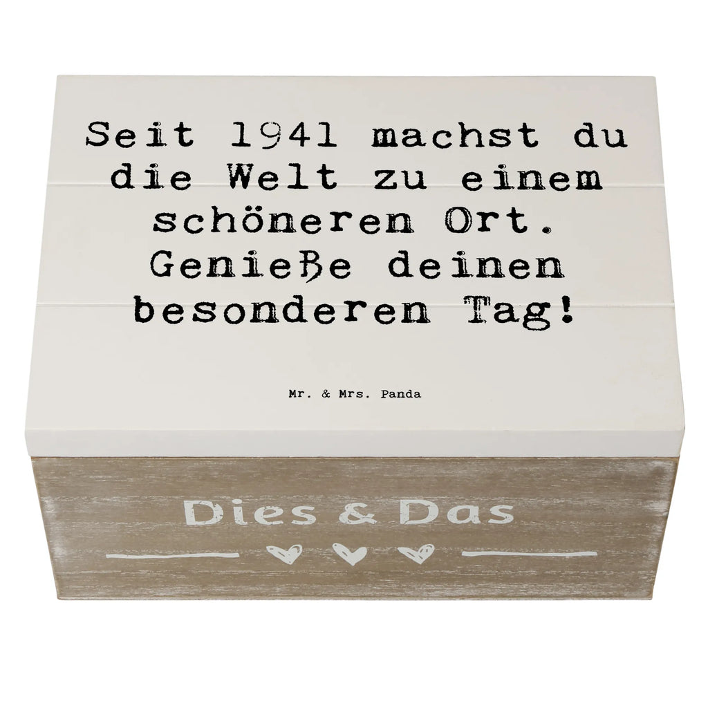 Holzkiste Spruch 1941 Geburtstag Geschenkdose, Kiste, Geschenkbox, Erinnerungskiste, Dekokiste, Schatulle, Truhe, XXL, Erinnerungsbox, Schatzkiste, Aufbewahrungsbox, Holzkiste, Geburtstag, Geburtstagsgeschenk, Geschenk