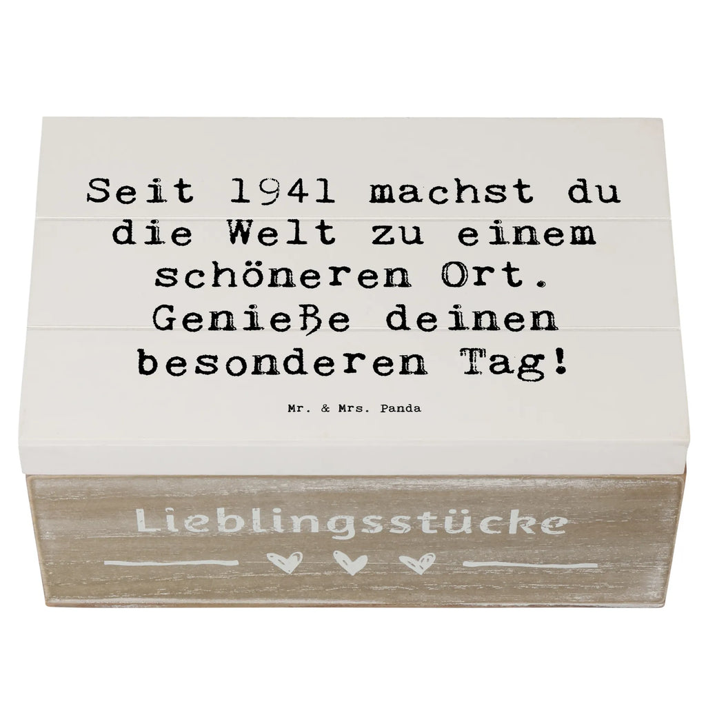 Holzkiste Spruch 1941 Geburtstag Geschenkdose, Kiste, Geschenkbox, Erinnerungskiste, Dekokiste, Schatulle, Truhe, XXL, Erinnerungsbox, Schatzkiste, Aufbewahrungsbox, Holzkiste, Geburtstag, Geburtstagsgeschenk, Geschenk