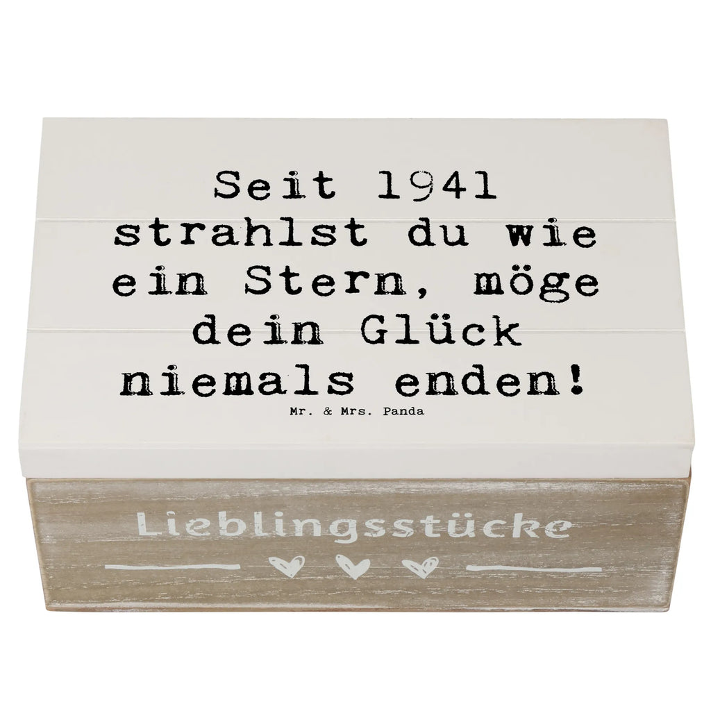 Holzkiste Spruch 1941 Geburtstag Stern Erinnerungsbox, XXL, Schatulle, Truhe, Holzkiste, Geschenkdose, Schatzkiste, Geschenkbox, Dekokiste, Aufbewahrungsbox, Kiste, Erinnerungskiste, Geburtstag, Geburtstagsgeschenk, Geschenk