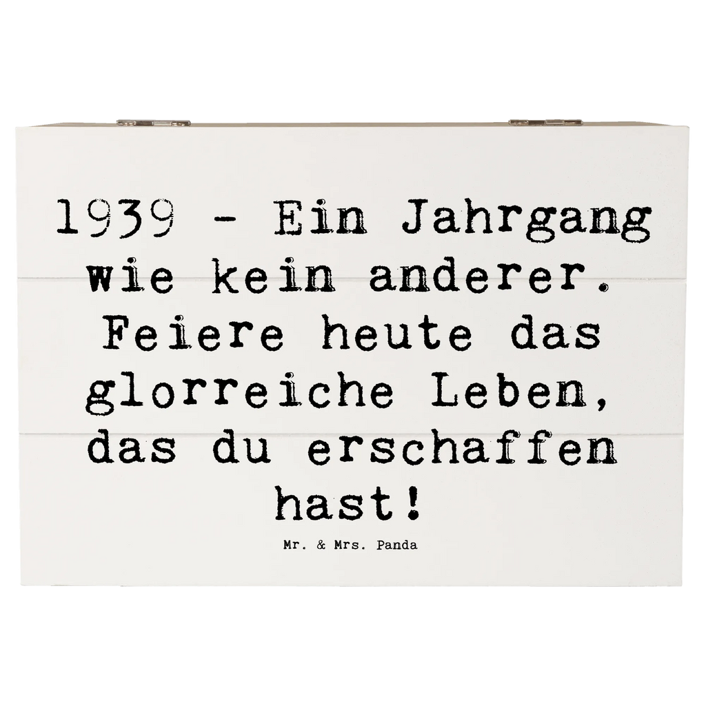 Wooden chest Saying 1939 - Ein Jahrgang wie kein anderer. Feiere heute das glorreiche Leben, das du erschaffen hast! Geschenkdose, Truhe, Aufbewahrungsbox, Schatulle, Holzkiste, Kiste, XXL, Erinnerungsbox, Schatzkiste, Geschenkbox, Dekokiste, Erinnerungskiste, Geburtstag, Geburtstagsgeschenk, Geschenk
