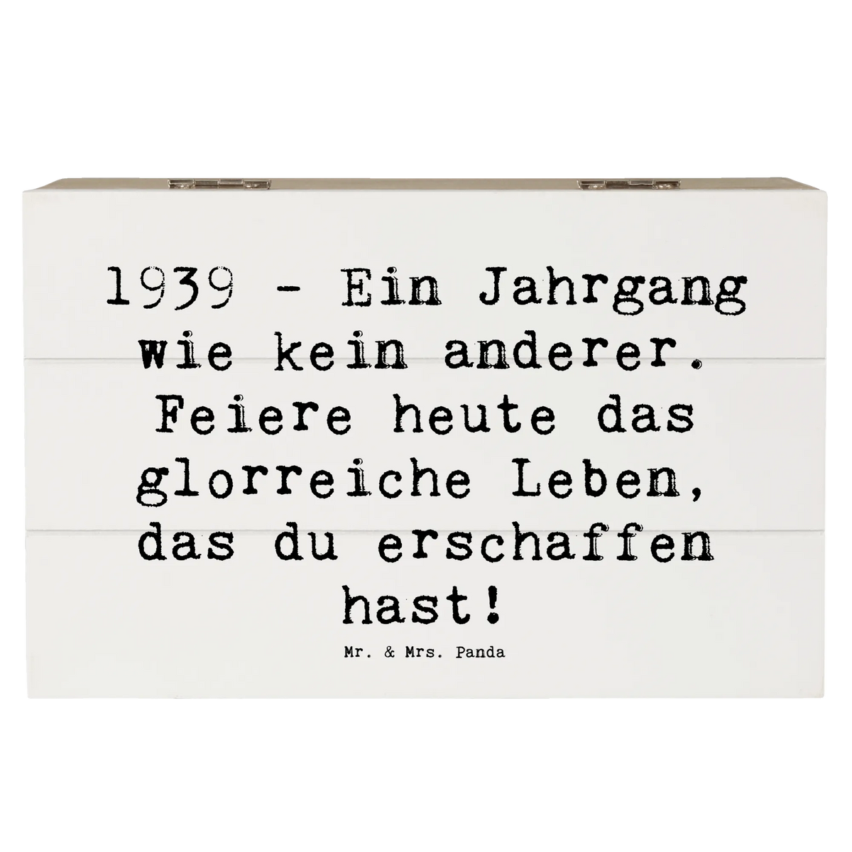 Holzkiste Spruch 1939 Geburtstag
