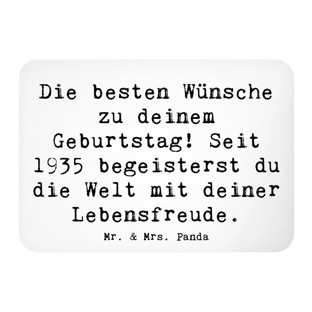 Magnet Saying Die besten Wünsche zu deinem Geburtstag! Seit 1935 begeisterst du die Welt mit deiner Lebensfreude. Kühlschrankmagnet, Pinnwandmagnet, Whiteboard Magnet, Souvenir Magnet, Motivmagnete, Dekomagnet, Notiz Magnet, Kühlschrank Dekoration, Geburtstag, Geburtstagsgeschenk, Geschenk