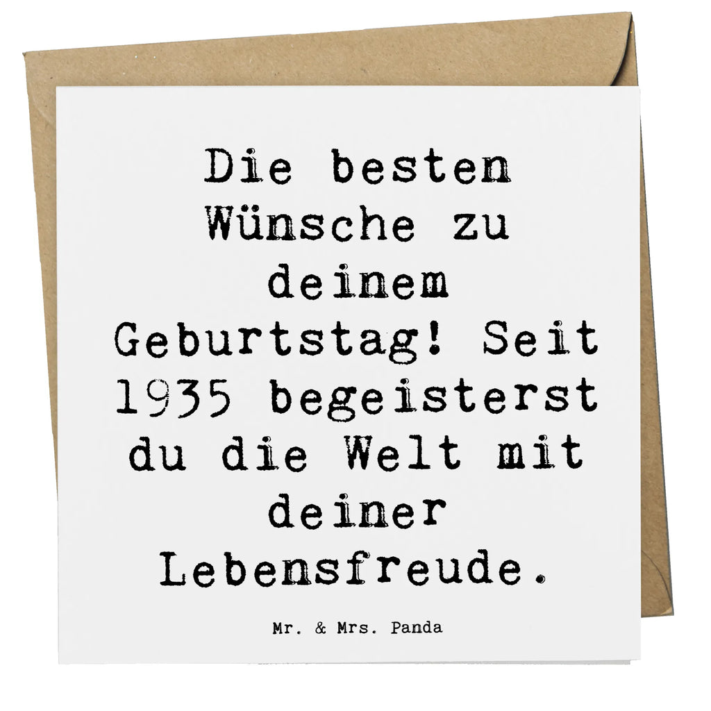 Deluxe Karte Spruch 1935 Geburtstag Glückwunschkarte, Hochwertige Klappkarte, Karte, Grußkarte, Einladungskarte, Klappkarte, Geburtstagskarte, Hochwertige Grußkarte, Hochzeitskarte, Geburtstag, Geburtstagsgeschenk, Geschenk