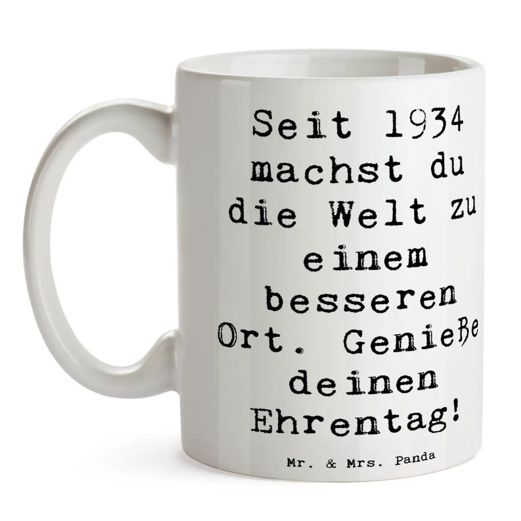 Tasse Spruch 1934 Geburtstag Keramiktasse, Bürotasse, Teetasse, Kaffeetasse, Geschenktasse, Tasse, Tasse mit Zitaten, Porzellantasse, Tasse mit Motiven, Geburtstag, Geburtstagsgeschenk, Geschenk