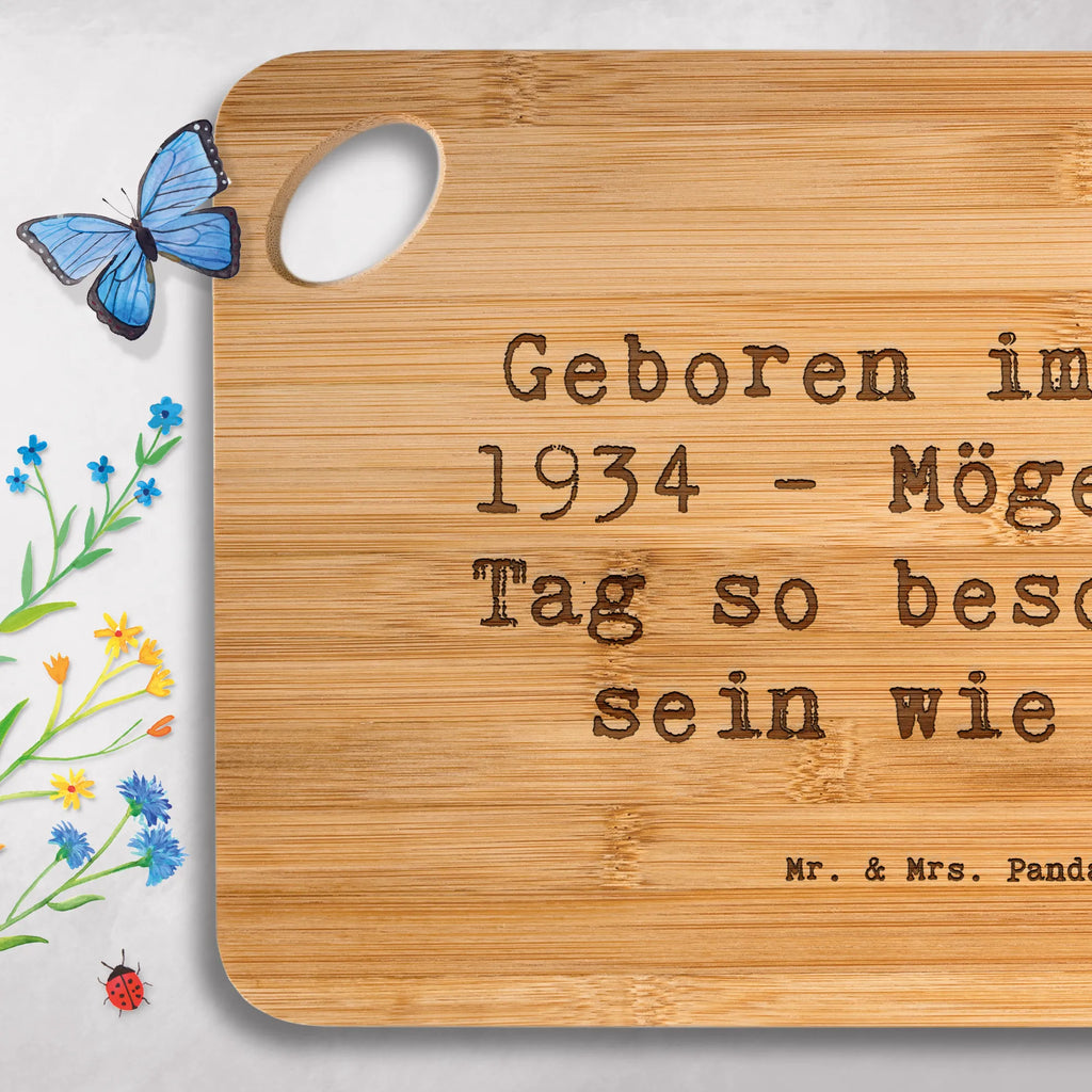 Brett Spruch 1934 Geburtstag Brett, Hackbrett, Frühstücksbrett, Holzbrett, Holzbrettchen, Küchenbrett, Servierbrett, Schneidebrett, Geburtstag, Geburtstagsgeschenk, Geschenk