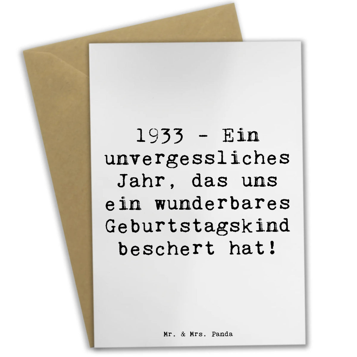 Grußkarte Spruch 1933 Geburtstag
