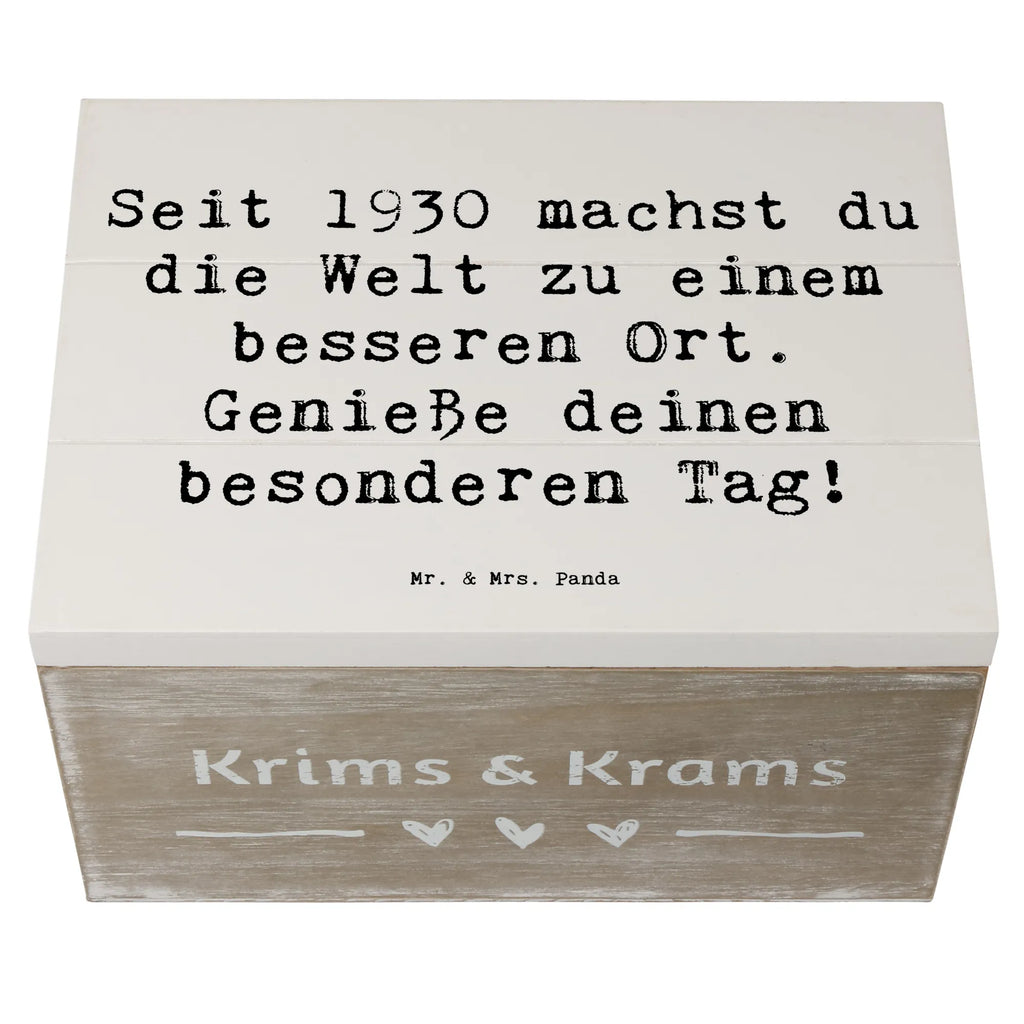 Holzkiste Spruch 1930 Geburtstag Geschenkdose, Dekokiste, Schatzkiste, Truhe, Holzkiste, Erinnerungsbox, Erinnerungskiste, XXL, Geschenkbox, Kiste, Schatulle, Aufbewahrungsbox, Geburtstag, Geburtstagsgeschenk, Geschenk