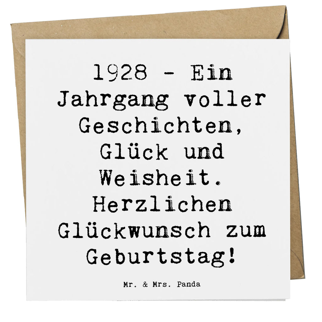 Deluxe Karte Spruch 1928 Geburtstag Grußkarte, Einladungskarte, Hochwertige Klappkarte, Klappkarte, Karte, Glückwunschkarte, Hochwertige Grußkarte, Geburtstagskarte, Hochzeitskarte, Geburtstag, Geburtstagsgeschenk, Geschenk