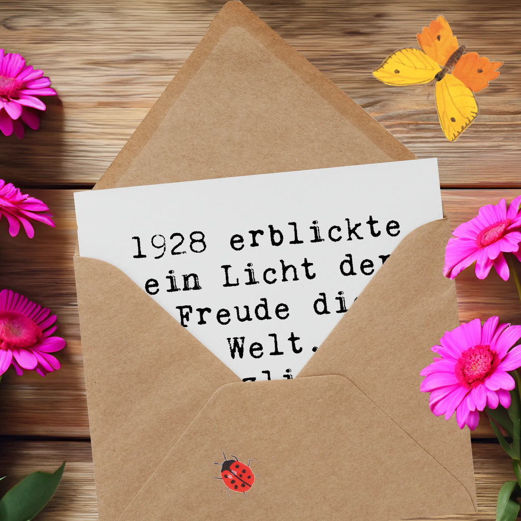 Deluxe Karte Spruch 1928 Geburtstag Freude Geburtstagskarte, Karte, Klappkarte, Einladungskarte, Hochzeitskarte, Hochwertige Grußkarte, Grußkarte, Glückwunschkarte, Hochwertige Klappkarte, Geburtstag, Geburtstagsgeschenk, Geschenk