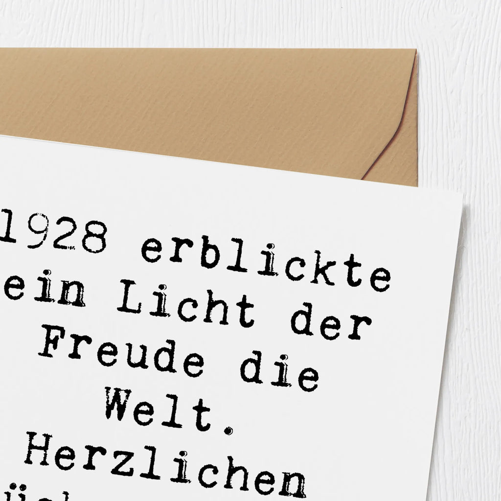 Deluxe Karte Spruch 1928 Geburtstag Freude Geburtstagskarte, Karte, Klappkarte, Einladungskarte, Hochzeitskarte, Hochwertige Grußkarte, Grußkarte, Glückwunschkarte, Hochwertige Klappkarte, Geburtstag, Geburtstagsgeschenk, Geschenk