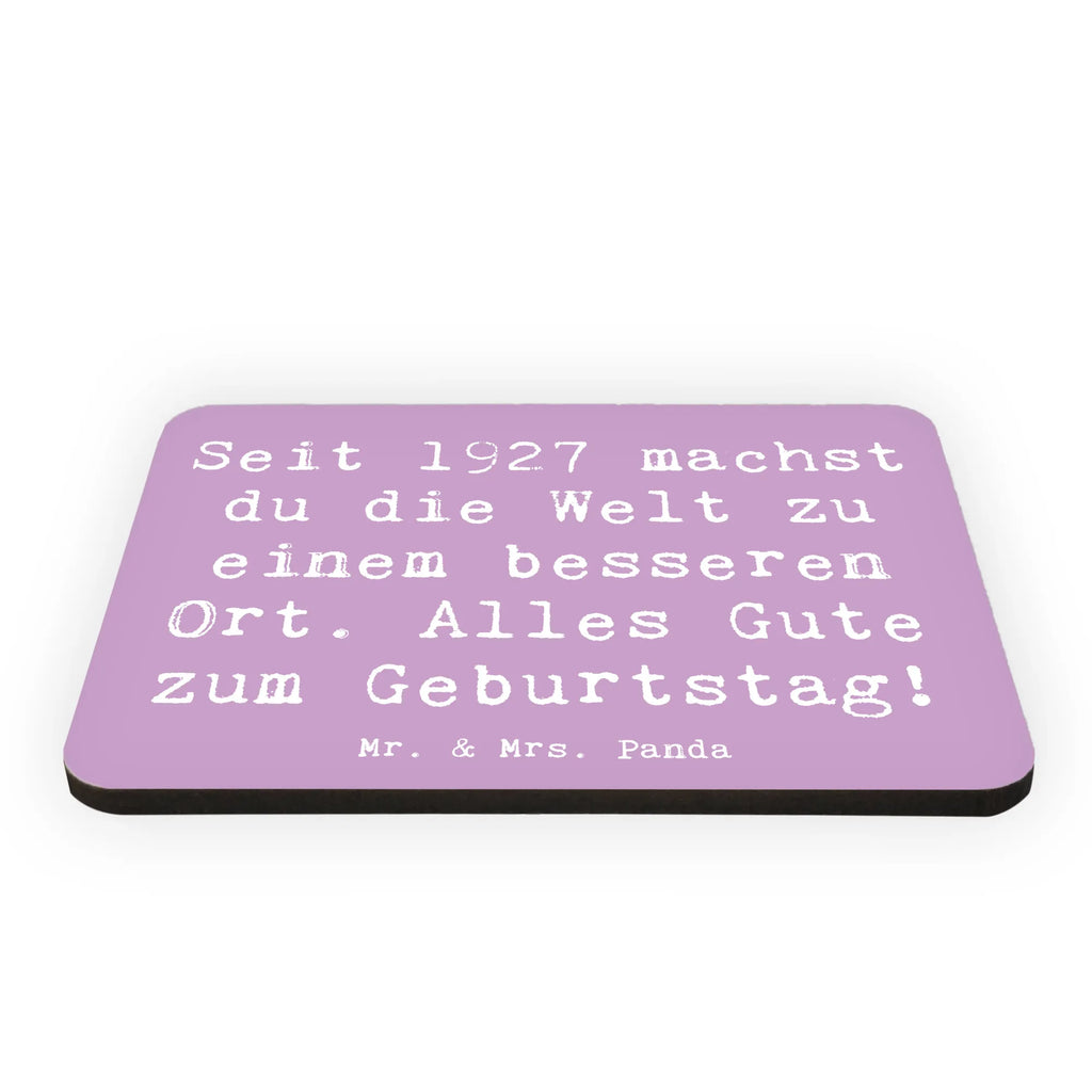 Magnet Saying Seit 1927 machst du die Welt zu einem besseren Ort. Alles Gute zum Geburtstag! Souvenir Magnet, Pinnwandmagnet, Kühlschrank Dekoration, Notiz Magnet, Whiteboard Magnet, Dekomagnet, Motivmagnete, Kühlschrankmagnet, Geburtstag, Geburtstagsgeschenk, Geschenk