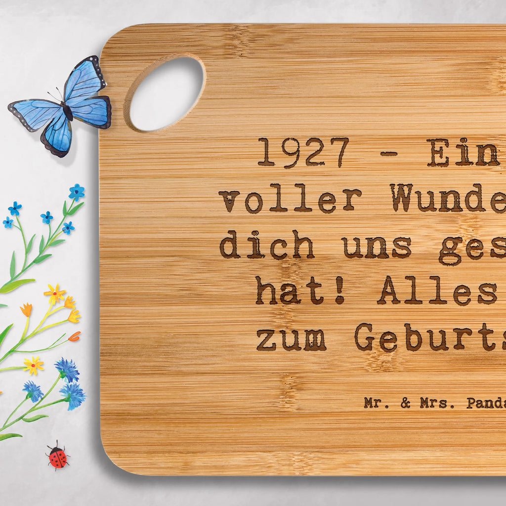 Servierbrett Spruch 1927 Geburtstag Servierbrett, Holzbrettchen, Küchenbrett, Schneidebrett, Brett, Holzbrett, Hackbrett, Frühstücksbrett, Geburtstag, Geburtstagsgeschenk, Geschenk