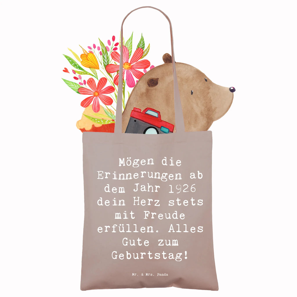 Tote bag Saying Mögen die Erinnerungen ab dem Jahr 1926 dein Herz stets mit Freude erfüllen. Alles Gute zum Geburtstag! Baumwollbeutel, Henkeltasche, textilbeutel, Uni Tasche, Umhängetasche, Badetasche, tragbeutel, Shopping Tasche, Stoffbeutel, textiltasche, Einkaufstasche, Tragetasche, Strandtasche, totebag, Laptoptasche, Shopper, Schultertasche, Baumwolltasche, Tote Bag, Büchertasche, Tasche, Stofftasche, Unitasche, Beuteltasche, Beutel, Schultasche, Alltagstasche, Einkaufstüte, Tüte, Einkaufsbeutel, Geschenk, Geburtstag, Geburtstagsgeschenk