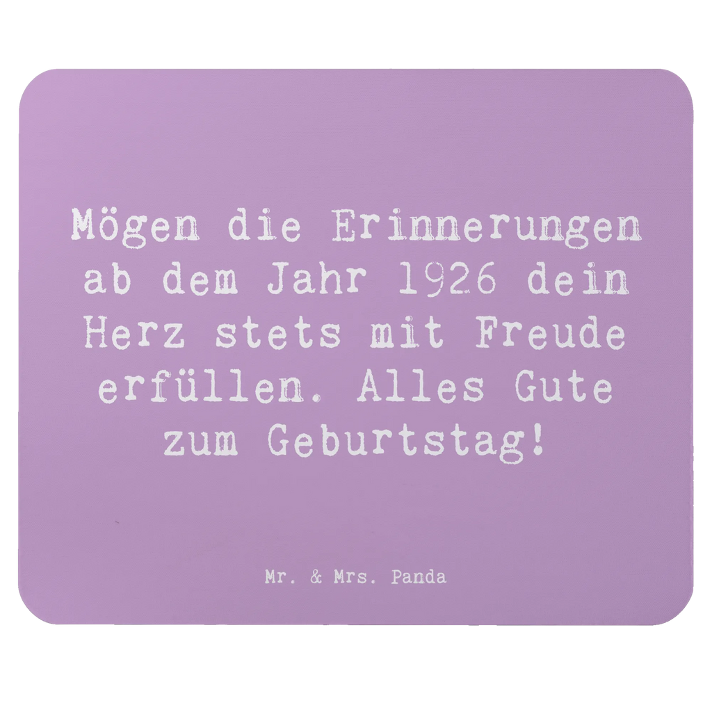 Mouse mat Saying Mögen die Erinnerungen ab dem Jahr 1926 dein Herz stets mit Freude erfüllen. Alles Gute zum Geburtstag! PC Zubehör, Büroausstattung, Arbeitszimmer, Designer Mauspad, Mausunterlage, Mauspad Büro, Mauspad, Mousepad, Computer zubehör, Einzigartiges Mauspad, Geburtstag, Geburtstagsgeschenk, Geschenk