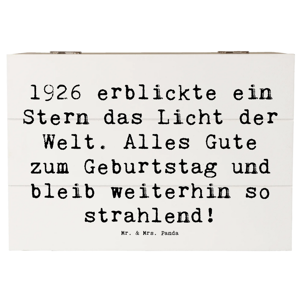 Holzkiste Spruch 1926 Geburtstag Stern Geschenkdose, Geschenkbox, Schatulle, Aufbewahrungsbox, Erinnerungsbox, Truhe, Holzkiste, Schatzkiste, Dekokiste, Erinnerungskiste, XXL, Kiste, Geburtstag, Geburtstagsgeschenk, Geschenk