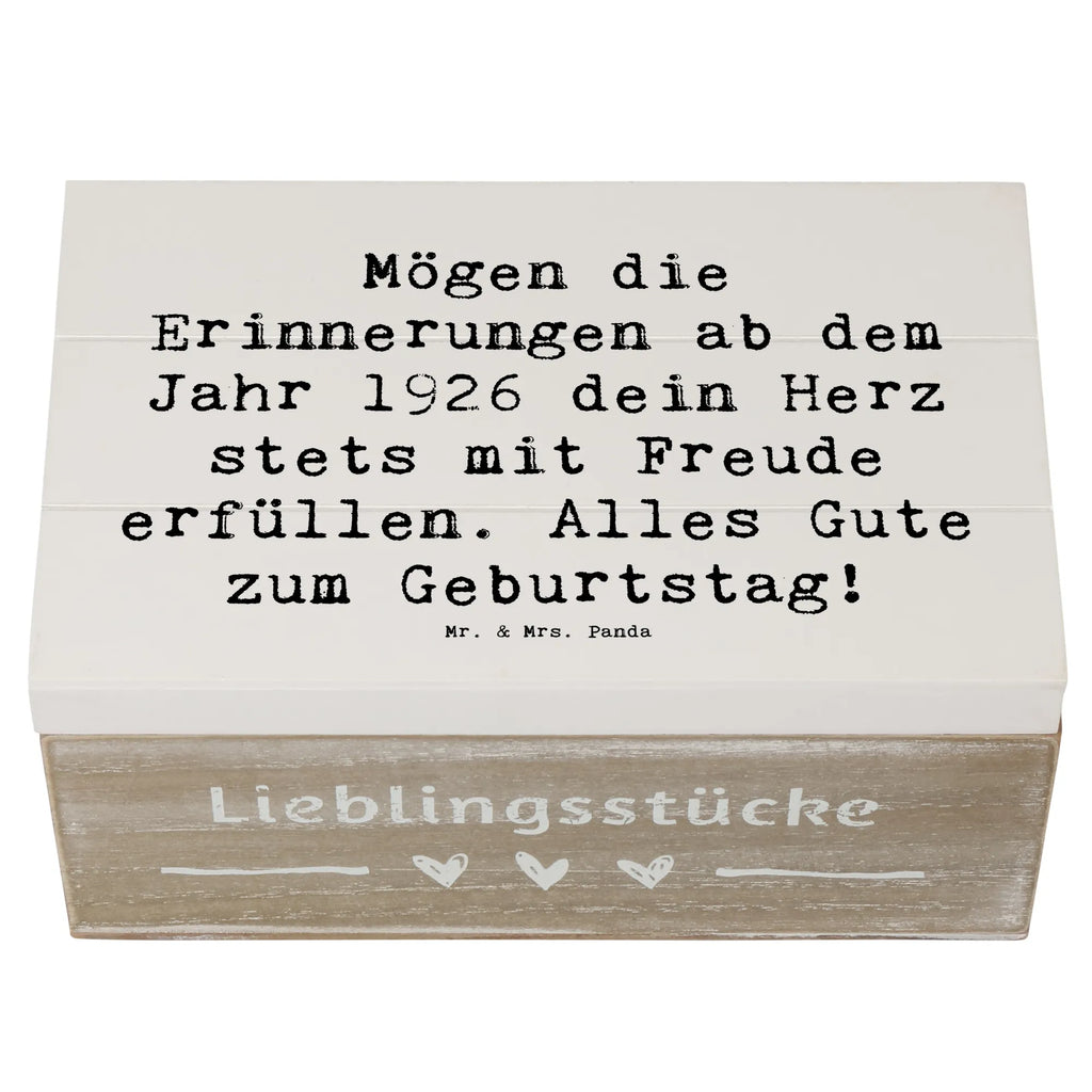 Holzkiste Spruch 1926 Geburtstag Schatulle, Erinnerungskiste, XXL, Dekokiste, Geschenkbox, Geschenkdose, Erinnerungsbox, Aufbewahrungsbox, Truhe, Kiste, Holzkiste, Schatzkiste, Geburtstag, Geburtstagsgeschenk, Geschenk