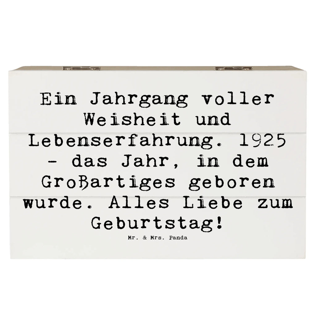 Wooden chest Saying Ein Jahrgang voller Weisheit und Lebenserfahrung. 1925 - das Jahr, in dem Großartiges geboren wurde. Alles Liebe zum Geburtstag! Aufbewahrungsbox, Erinnerungskiste, Truhe, Geschenkbox, Geschenkdose, Dekokiste, Kiste, Schatzkiste, Erinnerungsbox, Holzkiste, Schatulle, XXL, Geburtstag, Geburtstagsgeschenk, Geschenk