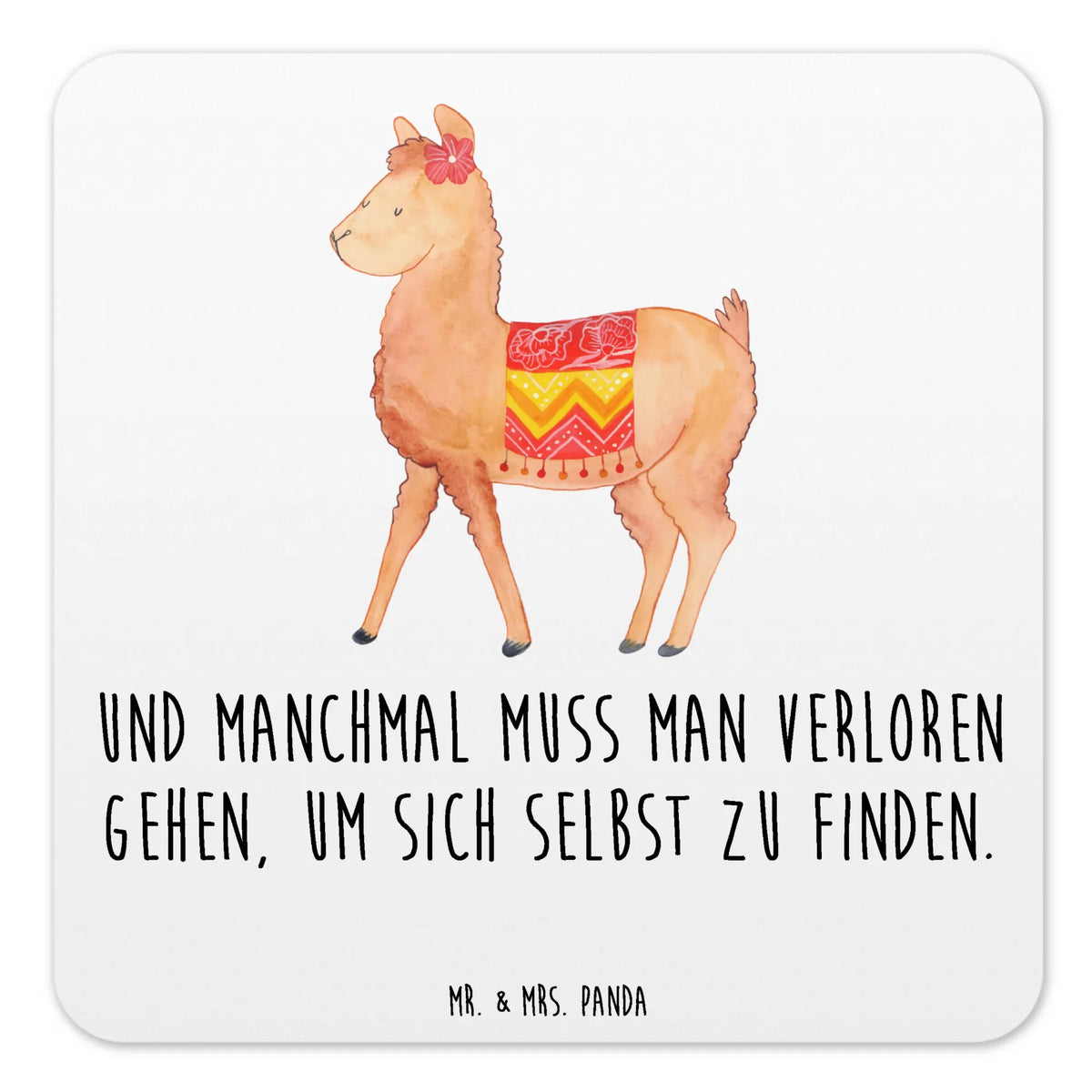 Coaster Set alpaca Proud alpaca, favourite animal, Peru, animal, camel, pako, llama
