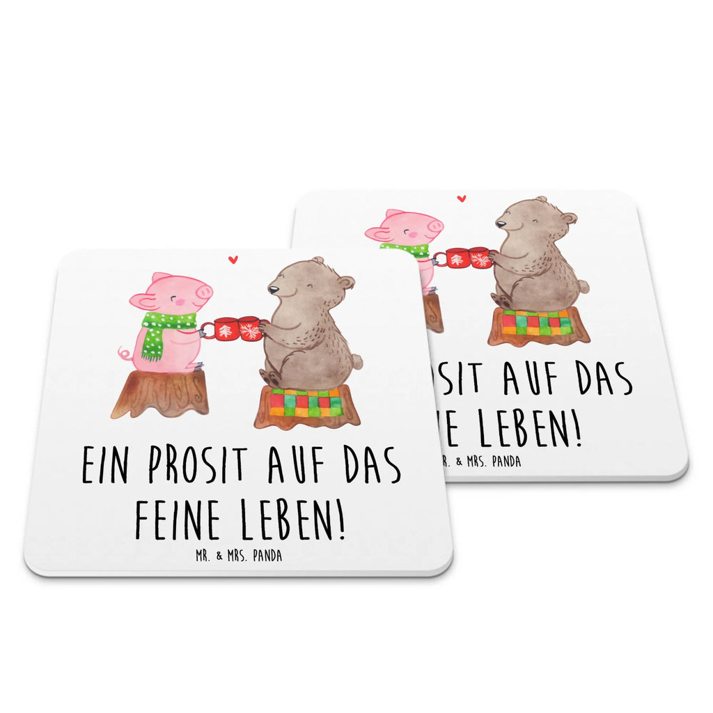 Coaster Set Glowing Pig Bash Getränkeuntersetzer, Kunststoffuntersetzer, Tischuntersetzer, Untersetzer für Becher, Dekoruntersetzer, Untersetzer für Gläser, Tischschutzuntersetzer, Hitzebeständiger Untersetzer, Untersetzer, Glasuntersetzer, Untersetzer Rund, Untersetzer Motiv, Untersetzer Eckig, Untersetzer Für Getränke, Getränke-Coaster, Untersetzer für Tassen, Universaluntersetzer, Umweltfreundlicher Untersetzer, Underlay Für Getränke, Coaster, Rutschfester Untersetzer, Nachhaltiger Untersetzer, Tassenuntersetzer, Untersetzer Set, Handgemachter Untersetzer, Design-Untersetzer, Becheruntersetzer, Getränke­sauguntersetzer, Winter, Weihnachten, Weihnachtsdeko, Nikolaus, Advent, Heiligabend, Wintermotiv, Schwein, Bär, Alles Gute, Prost, Weihnachtszeit