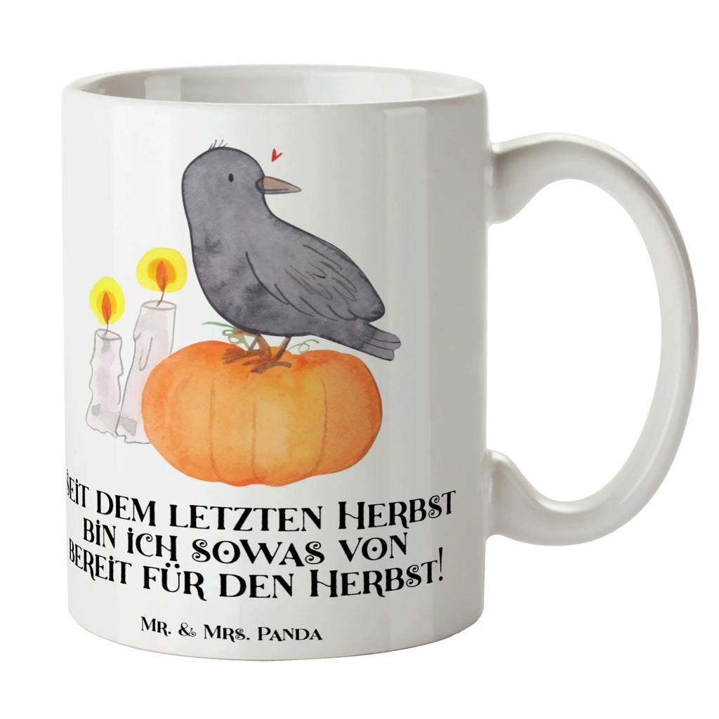 Mug Seit dem letzten Herbst bin ich sowas von bereit für den Herbst! Tasse, Tasse mit Motiven, Tasse mit Zitaten, Bürotasse, Geschenktasse, Kaffeetasse, Keramiktasse, Teetasse, Porzellantasse, Halloween, Deko, Martinssingen, Dekoration, Geschenke, Schenken