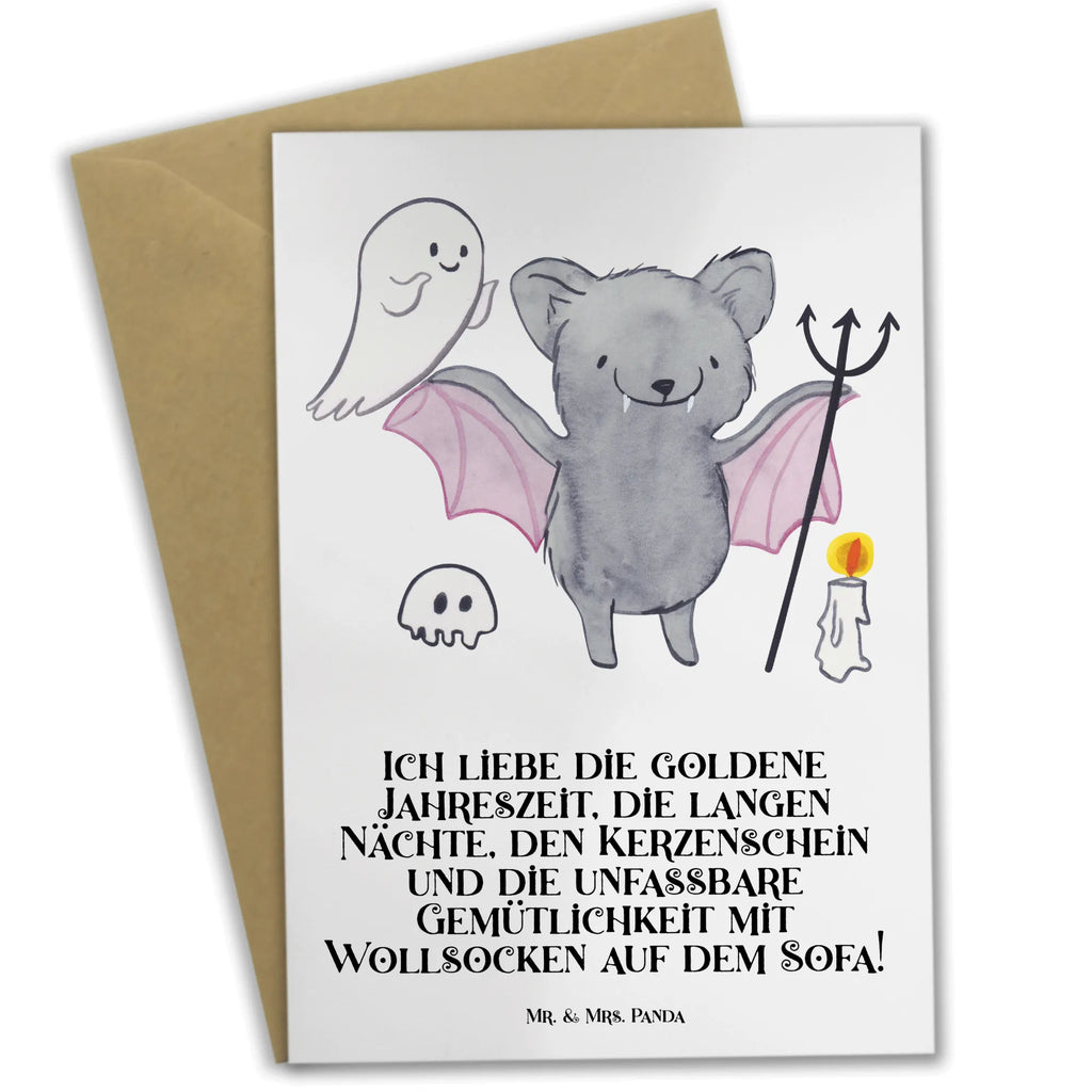 Grußkarte Herbstgemütlichkeit Halloween Geburtstagskarte, Ansichtskarten, Karte, Hochzeitskarte, Einladungskarte, Klappkarte, Glückwunschkarte, Grußkarte, Halloween, Deko, Martinssingen, Dekoration, Geschenke, Schenken