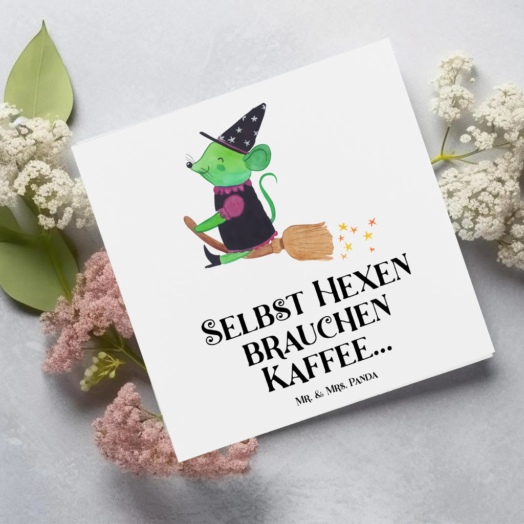 Deluxe Card Selbst Hexen brauchen Kaffee... Hochwertige Grußkarte, Hochwertige Klappkarte, Glückwunschkarte, Karte, Geburtstagskarte, Einladungskarte, Grußkarte, Klappkarte, Hochzeitskarte, Halloween, Deko, Martinssingen, Dekoration, Geschenke, Schenken