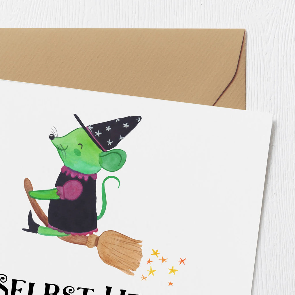 Deluxe Card Selbst Hexen brauchen Kaffee... Hochwertige Grußkarte, Hochwertige Klappkarte, Glückwunschkarte, Karte, Geburtstagskarte, Einladungskarte, Grußkarte, Klappkarte, Hochzeitskarte, Halloween, Deko, Martinssingen, Dekoration, Geschenke, Schenken