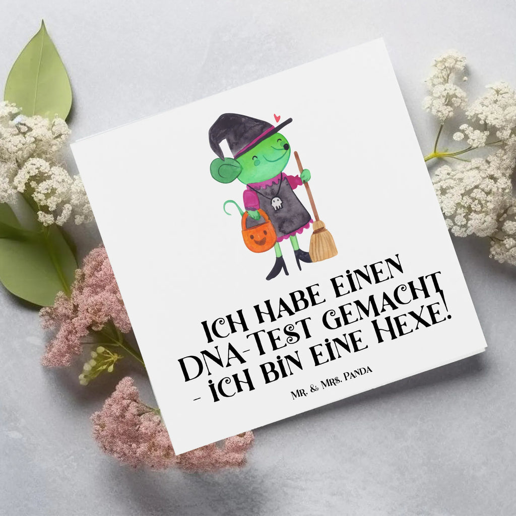 Deluxe Card Ich habe einen DNA-Test gemacht - ich bin eine Hexe! Hochzeitskarte, Karte, Hochwertige Grußkarte, Hochwertige Klappkarte, Glückwunschkarte, Grußkarte, Geburtstagskarte, Einladungskarte, Klappkarte, Halloween, Deko, Martinssingen, Dekoration, Geschenke, Schenken