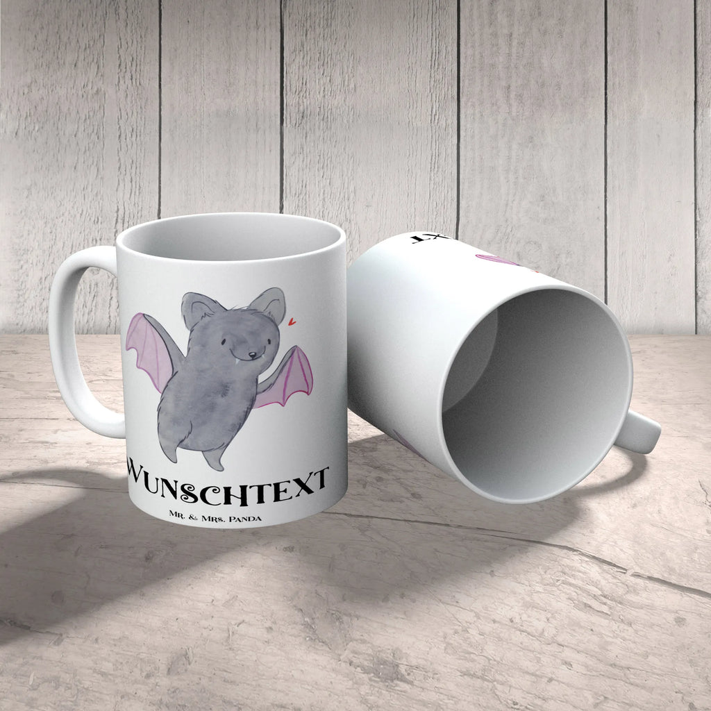 Personalised cup Bat Frighten Wunschname, Personalisierte Tasse, Namenstasse, Drucken, Personalisiert, Tasse mit Namen, Namen, Tasse, Halloween, Deko, Martinssingen, Dekoration, Geschenke, Schenken