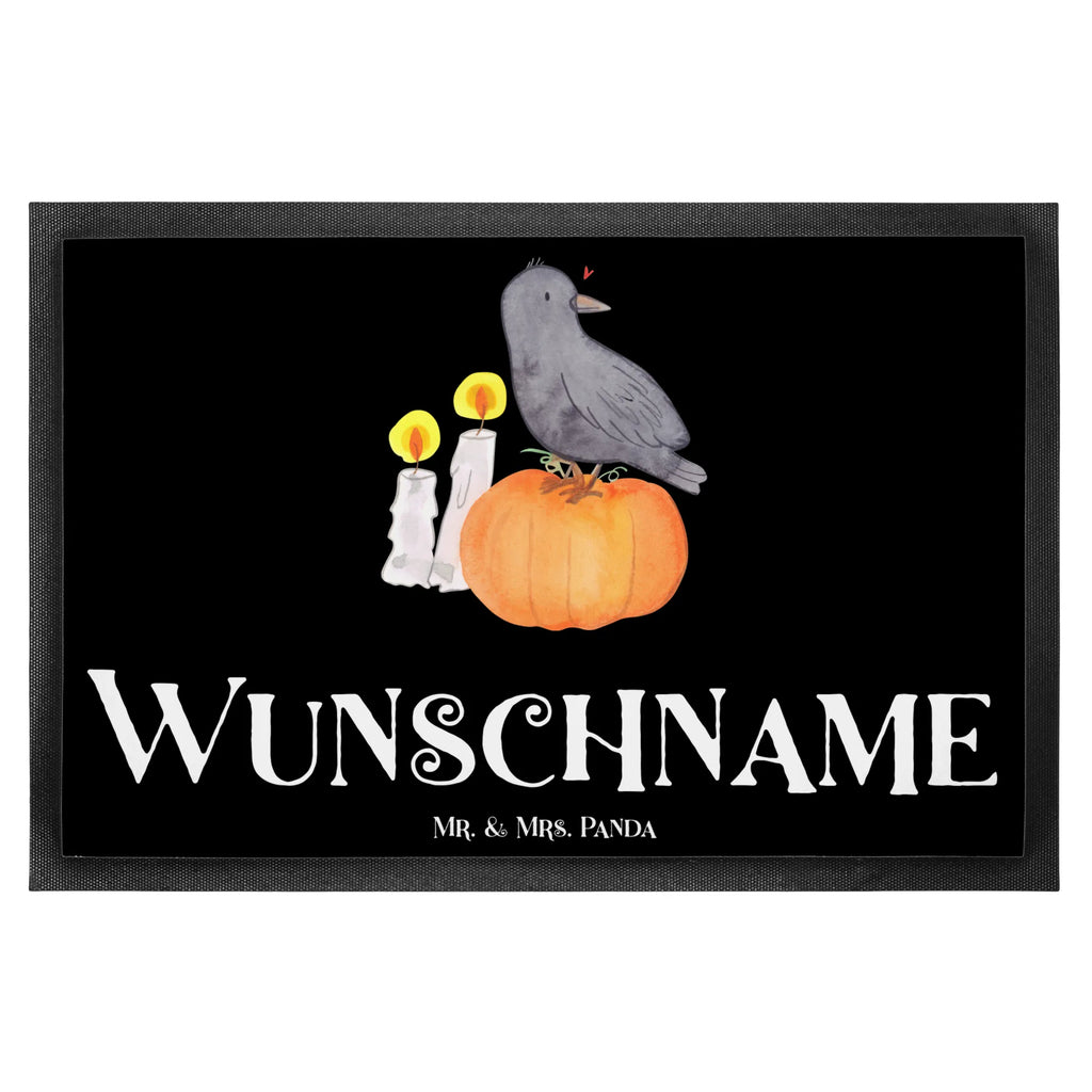 Personalisierte Fußmatte Krähe Halloween Fußmatte bedrucken, Türvorleger mit Namen, Bedrucken, Wunschnamen, Personalisieruung, Namensfussmatte, Haustürmatte personalisiert, Fußmatte mit Namen, Türvorleger personalisiert, Personalisierte Fußmatte, Personalisiert, Halloween, Deko, Martinssingen, Dekoration, Geschenke, Schenken