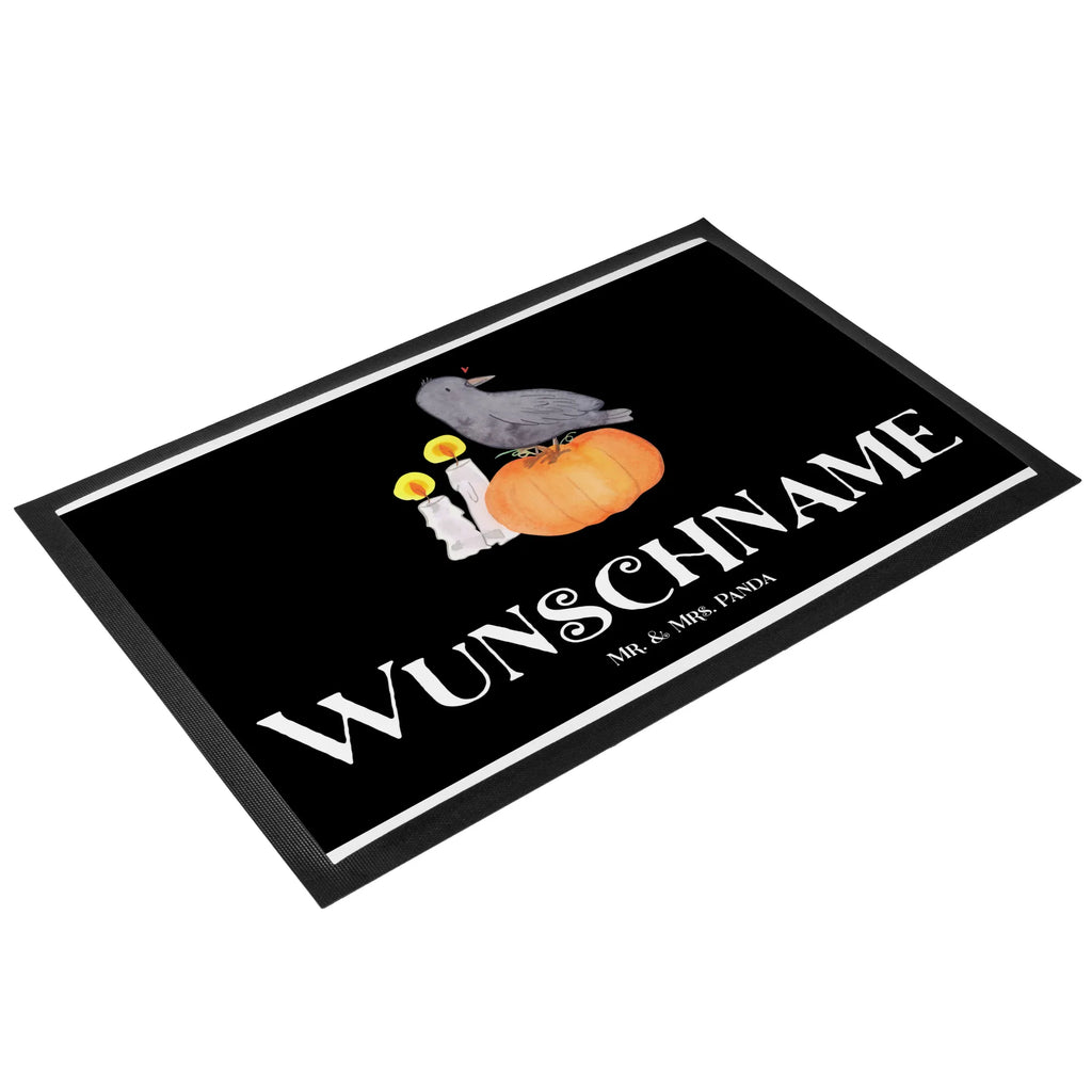 Personalisierte Fußmatte Krähe Halloween Fußmatte bedrucken, Türvorleger mit Namen, Bedrucken, Wunschnamen, Personalisieruung, Namensfussmatte, Haustürmatte personalisiert, Fußmatte mit Namen, Türvorleger personalisiert, Personalisierte Fußmatte, Personalisiert, Halloween, Deko, Martinssingen, Dekoration, Geschenke, Schenken