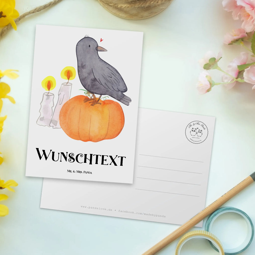 Personalisierte Postkarte Krähe Halloween Postkarte mit Namen, Karte mit Wunschtext, Postkarte personalisierbar, Ansichtskarte mit Wunschtext, Einladung mit Namen, Postkarte mit Wunschtext, Grußkarte mit Namen, Postkarte bedrucken, Einladung mit Wunschtext, Grußkarte mit Wunschtext, Karte mit Namen, Geschenkkarte mit Wunschtext, Ansichtskarte mit Namen, Geschenkkarte mit Namen, Halloween, Deko, Martinssingen, Dekoration, Geschenke, Schenken