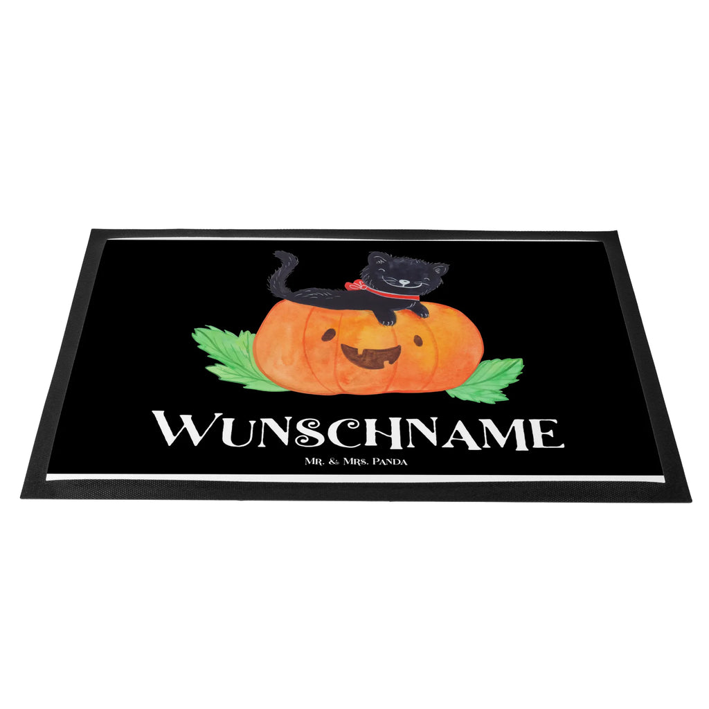 Personalized doormat Black Cat Fußmatte bedrucken, Namensfussmatte, Türvorleger personalisiert, Türvorleger mit Namen, Personalisiert, Haustürmatte personalisiert, Personalisierte Fußmatte, Personalisieruung, Bedrucken, Fußmatte mit Namen, Wunschnamen, Halloween, Deko, Martinssingen, Dekoration, Geschenke, Schenken