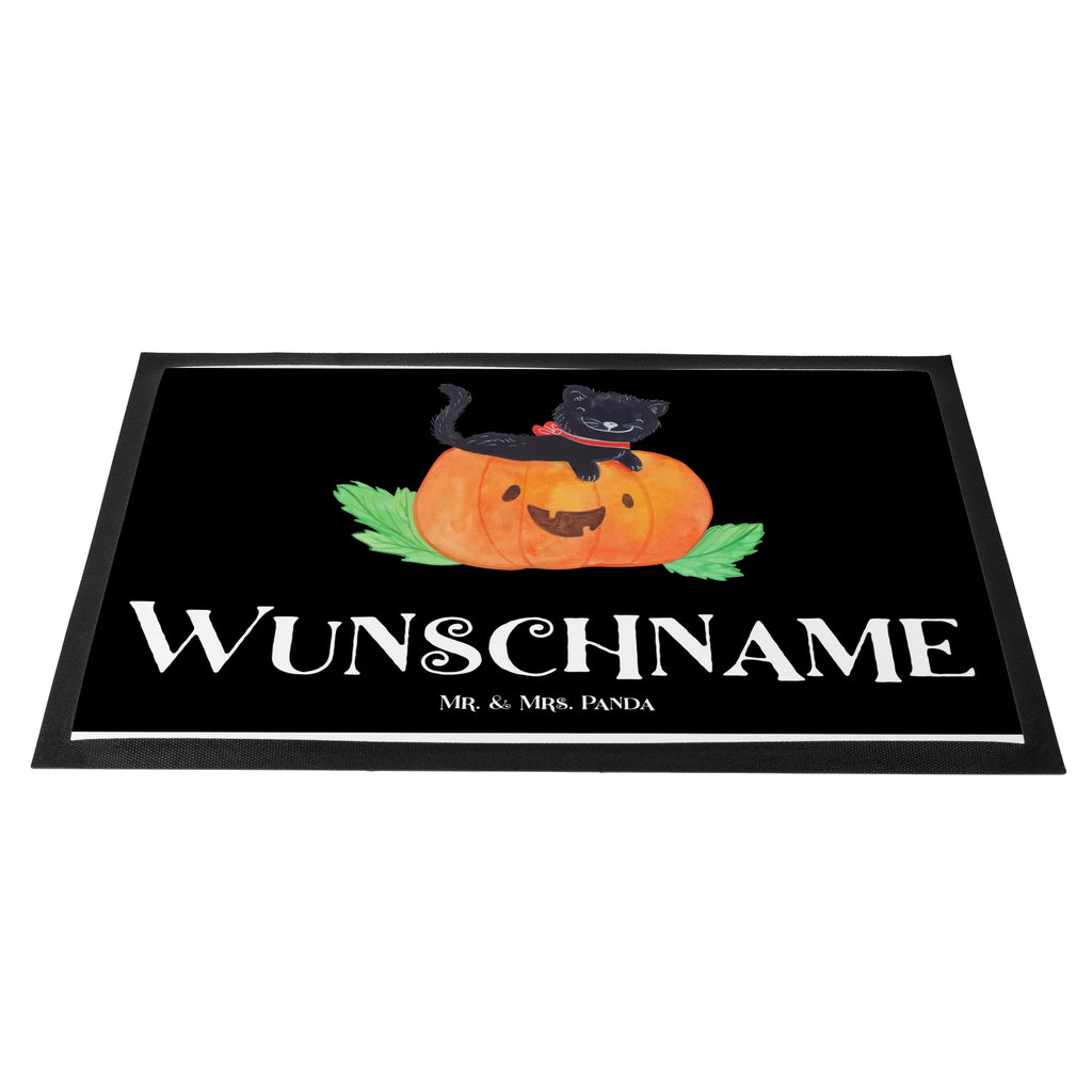 Personalized doormat Black Cat Fußmatte bedrucken, Namensfussmatte, Türvorleger personalisiert, Türvorleger mit Namen, Personalisiert, Haustürmatte personalisiert, Personalisierte Fußmatte, Personalisieruung, Bedrucken, Fußmatte mit Namen, Wunschnamen, Halloween, Deko, Martinssingen, Dekoration, Geschenke, Schenken