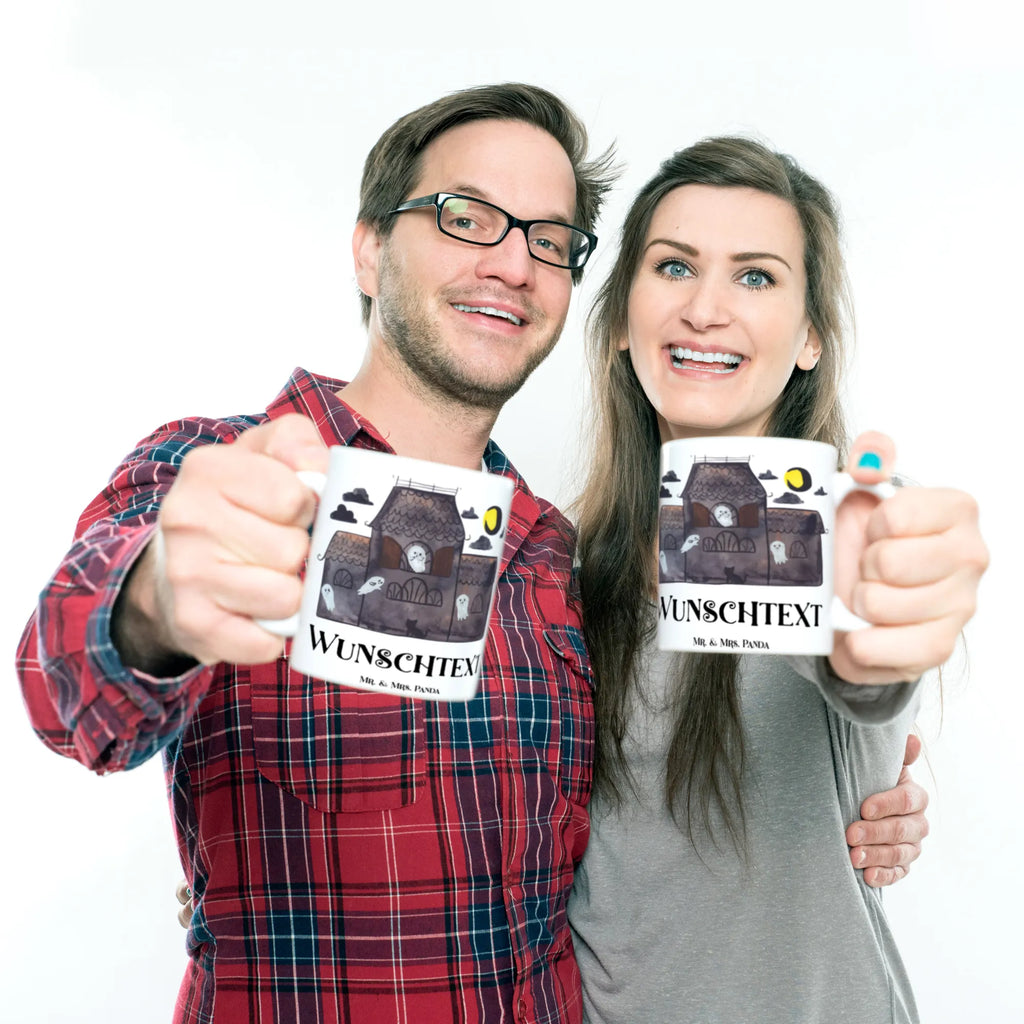 Personalisierte Tasse Geister Villa Wunschname, Personalisierte Tasse, Drucken, Namen, Namenstasse, Tasse mit Namen, Tasse, Personalisiert, Halloween, Deko, Martinssingen, Dekoration, Geschenke, Schenken