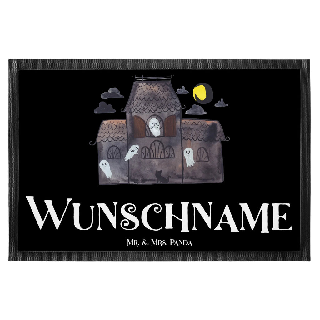 Personalized doormat Ghosts Villa Personalisieruung, Personalisiert, Wunschnamen, Haustürmatte personalisiert, Bedrucken, Fußmatte bedrucken, Türvorleger personalisiert, Fußmatte mit Namen, Namensfussmatte, Türvorleger mit Namen, Personalisierte Fußmatte, Halloween, Deko, Martinssingen, Dekoration, Geschenke, Schenken