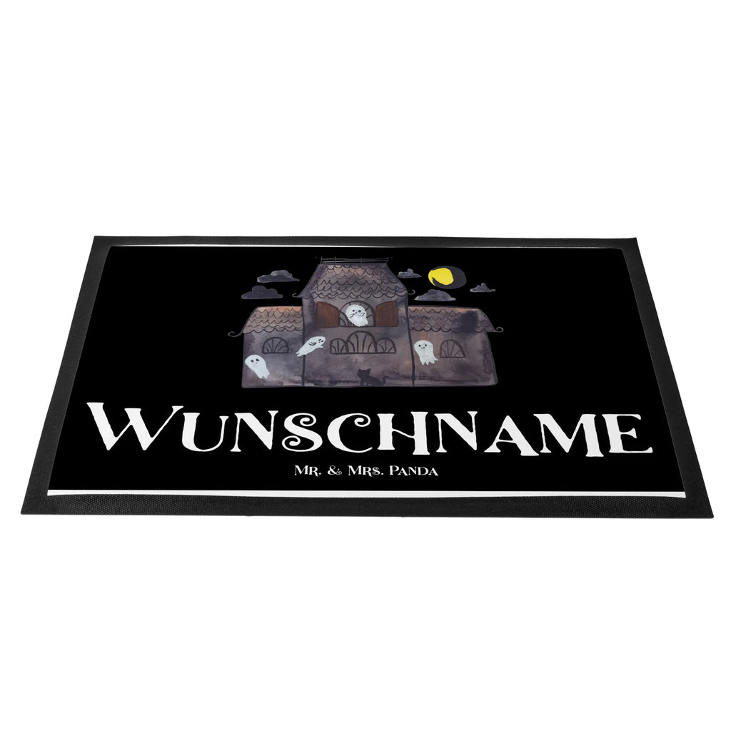Personalized doormat Ghosts Villa Personalisieruung, Personalisiert, Wunschnamen, Haustürmatte personalisiert, Bedrucken, Fußmatte bedrucken, Türvorleger personalisiert, Fußmatte mit Namen, Namensfussmatte, Türvorleger mit Namen, Personalisierte Fußmatte, Halloween, Deko, Martinssingen, Dekoration, Geschenke, Schenken
