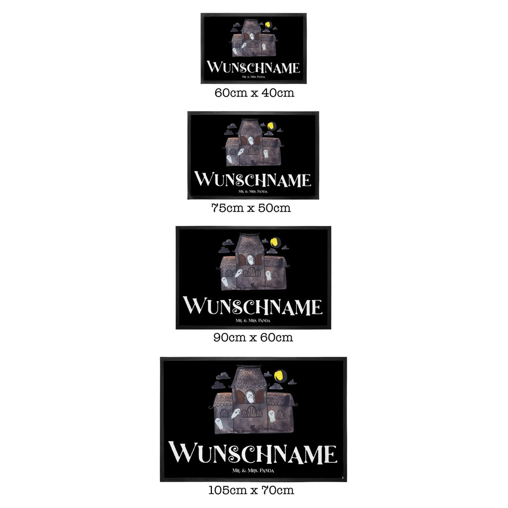 Personalized doormat Ghosts Villa Personalisieruung, Personalisiert, Wunschnamen, Haustürmatte personalisiert, Bedrucken, Fußmatte bedrucken, Türvorleger personalisiert, Fußmatte mit Namen, Namensfussmatte, Türvorleger mit Namen, Personalisierte Fußmatte, Halloween, Deko, Martinssingen, Dekoration, Geschenke, Schenken