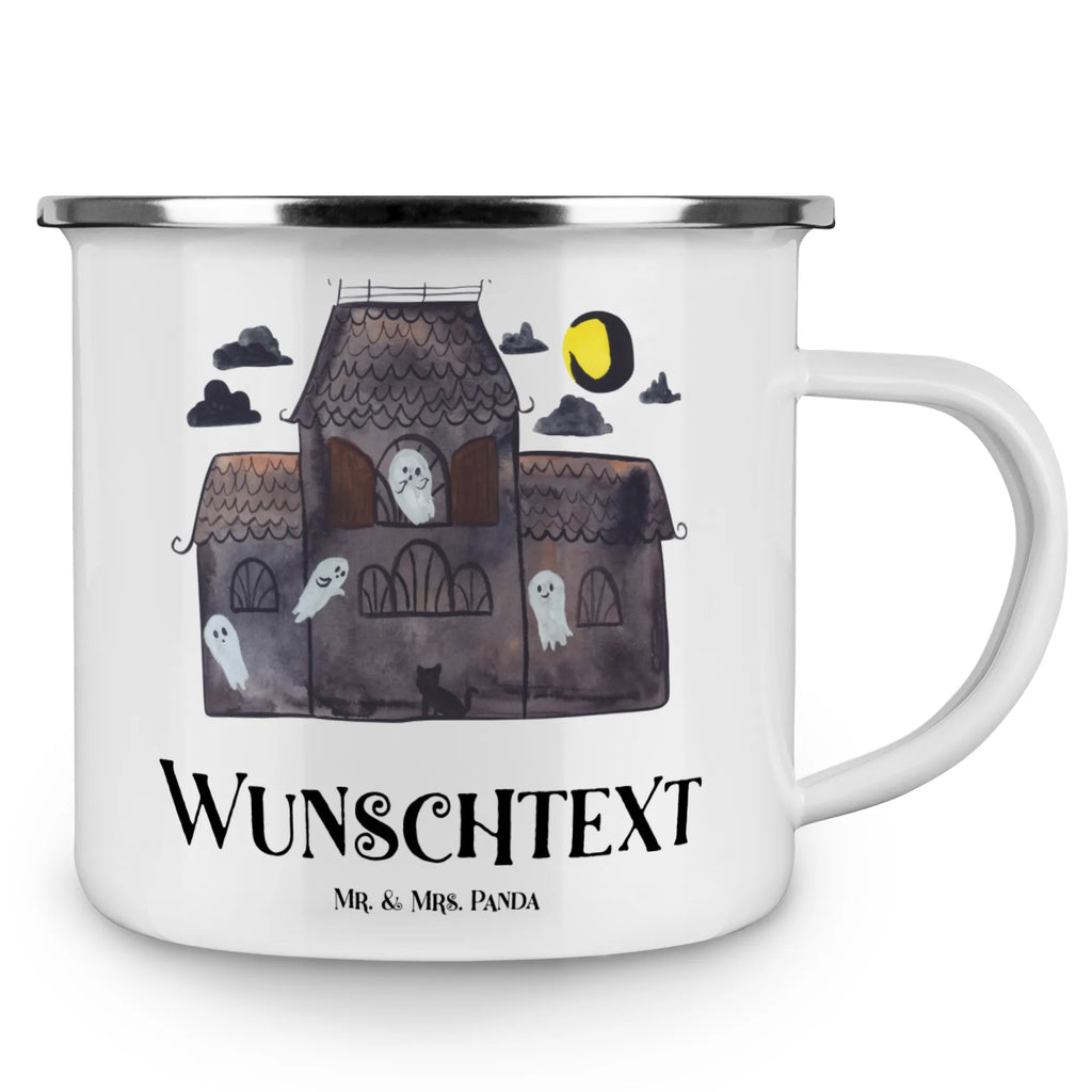 Personalisierte Emaille Tasse Geister Villa tassen bedrucken, personalisierte tasse, Namenstasse, tasse selbst gestalten, tasse mit namen, Campingtasse personalisiert, Campingtasse bedrucken, Emaille Tasse personalisiert, tasse bedrucken, Campinggeschirr personalsisert, personalisierte tassen, Emaille Tasse mit Namen, Halloween, Deko, Martinssingen, Dekoration, Geschenke, Schenken