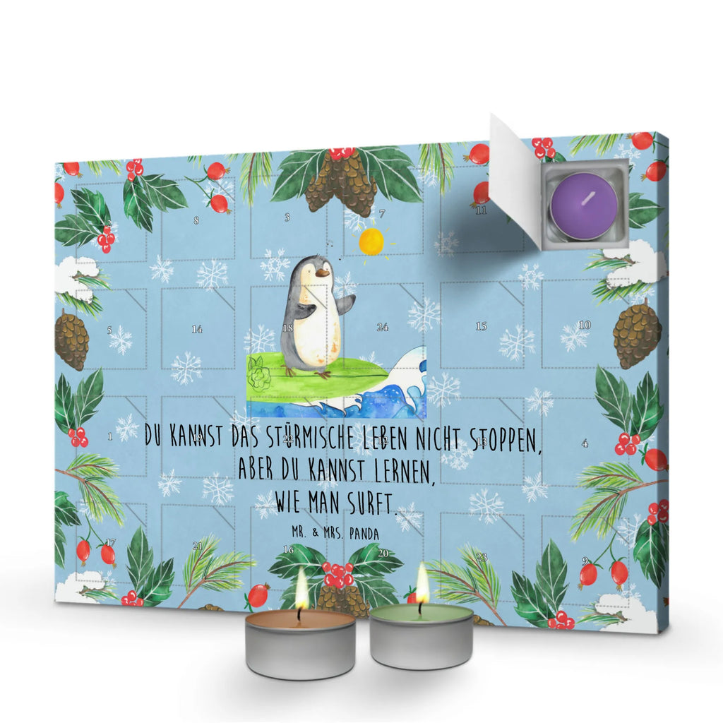 Scented candle advent calendar Penguin surfer North Pole, Penguins, surfers, surfing, waves, penguins, wave riding, holidays