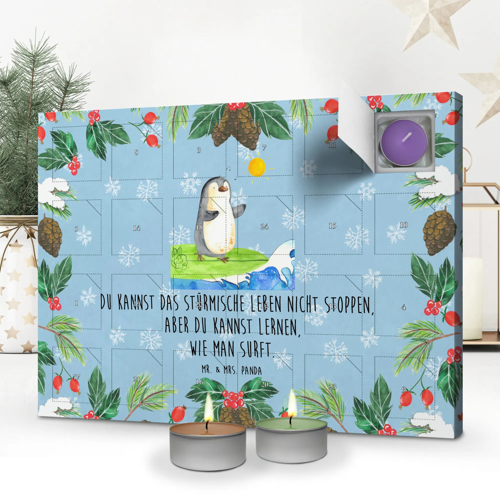 Scented candle advent calendar Penguin surfer North Pole, Penguins, surfers, surfing, waves, penguins, wave riding, holidays